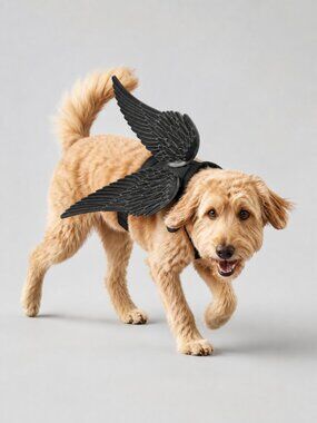 Boots & Barkley Pet Angel Wings Costume Reflective XS XXS Halloween Dog Cat NWT